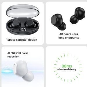 Fix T28 Earbuds – Wireless Bluetooth Earbuds with Charging Case