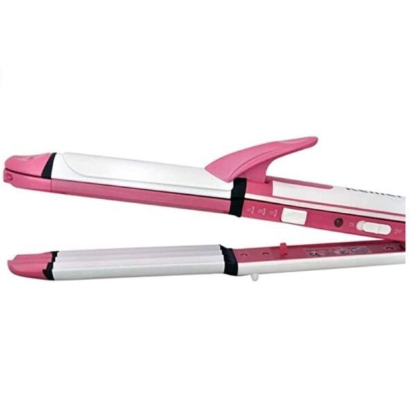 3 in 1 Hair Straightener Curling Irons - KM-1291 - Image 6