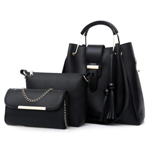 3 piece Women's Beautiful PU Leather Shoulder Bag - Image 5