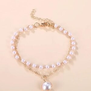 Modern Pearl Charm Bracelet in Pakistan