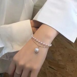 Modern Pearl Charm Bracelet in Pakistan