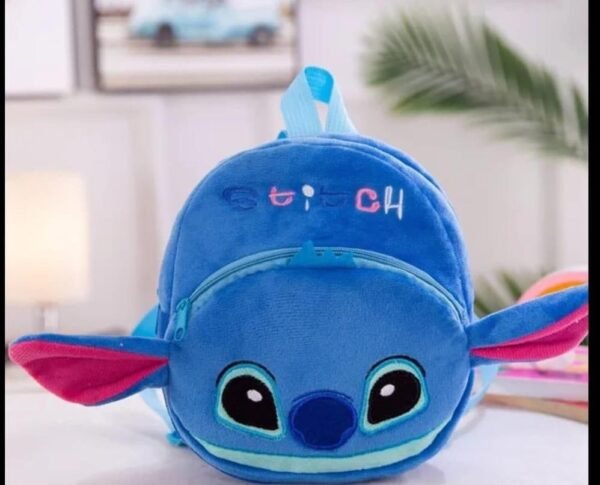 Soft Plush Shoulder Bag For Kids - Blue - Image 3