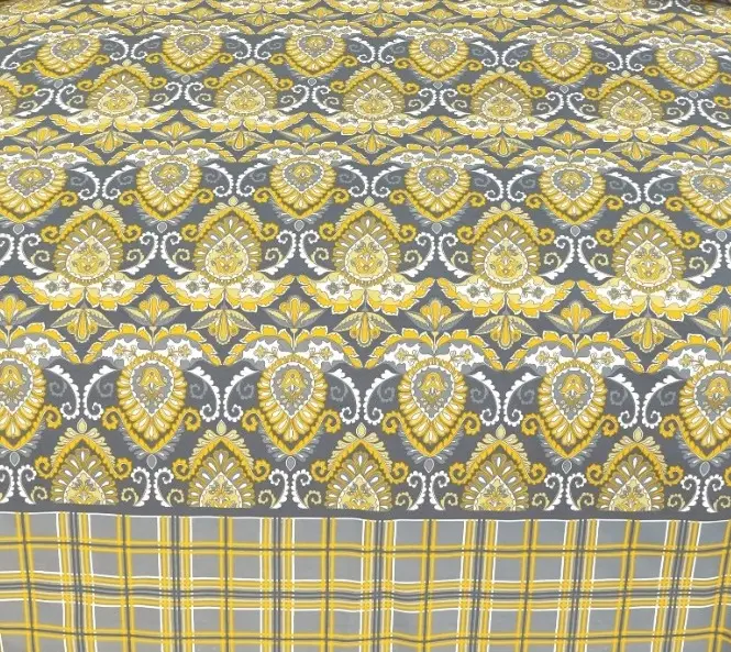 Luxury Ultrasonic Microfiber King Bedsheet Set – Silky Soft, Breathable & Lifetime Color Warranty YELLOW - Image 2