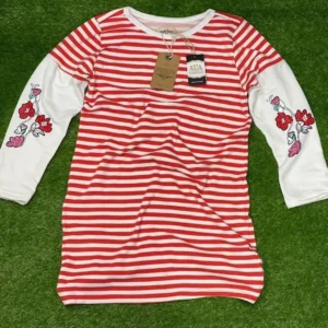 2 Pcs Women’s Stitched Printed Sleep Shirt – Comfortable Nightwear for Women