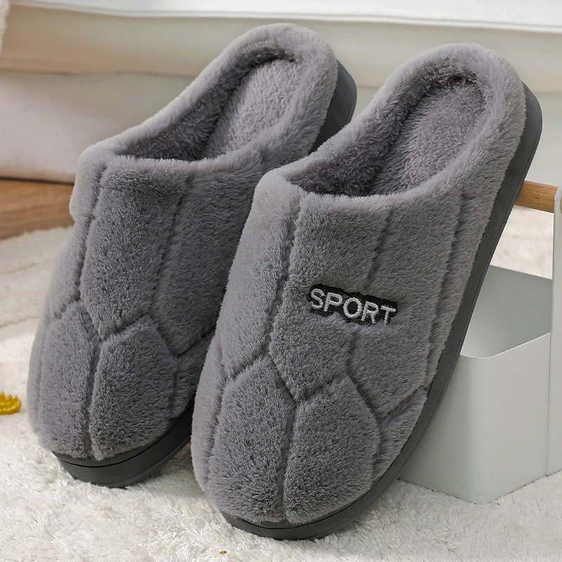 2026 New winter cotton slippers warm thickened anti-slip indoor cotton shoes mens - Image 4