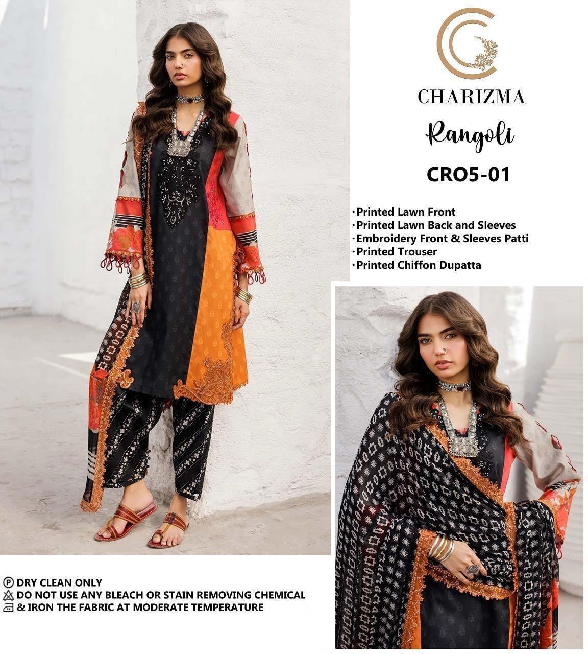 Ramzan Special Offer – Trending Heavy Embroidered Lawn 3PC Suit with Ready-to-Wear Dupatta