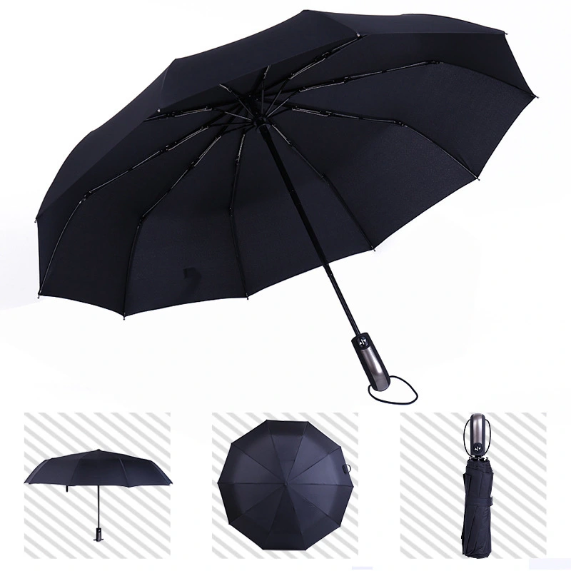 Premium Compact Automatic Folding Umbrella with Waterproof Travel Case - Image 4