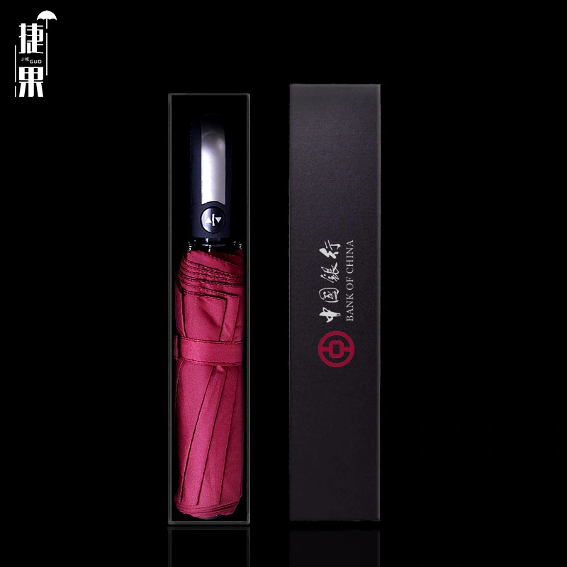 Premium Compact Automatic Folding Umbrella with Waterproof Travel Case - Image 3