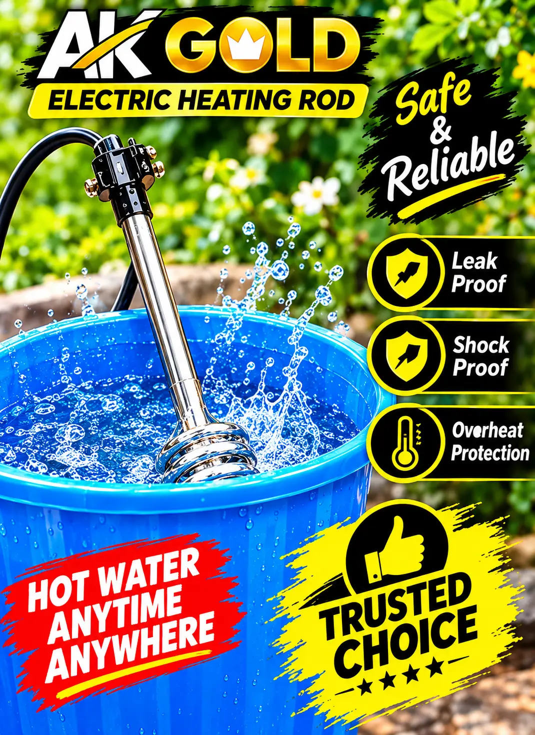 AK GOLD Electric Water Heating Rod - Image 5