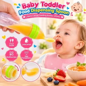 Silicone Baby Spoon Feeder Bottle for Infants & Toddlers
