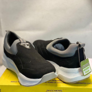Men’s Black Skechers Stretch Fit EVA Casual Shoes